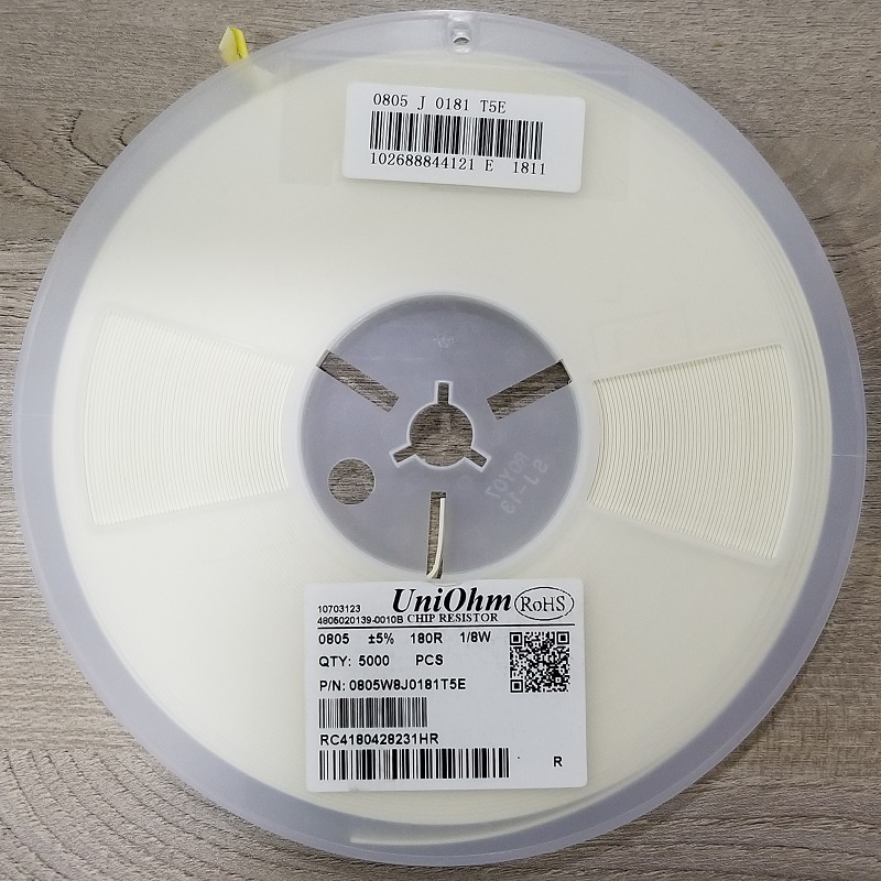 0805W8J0181T5E料盘