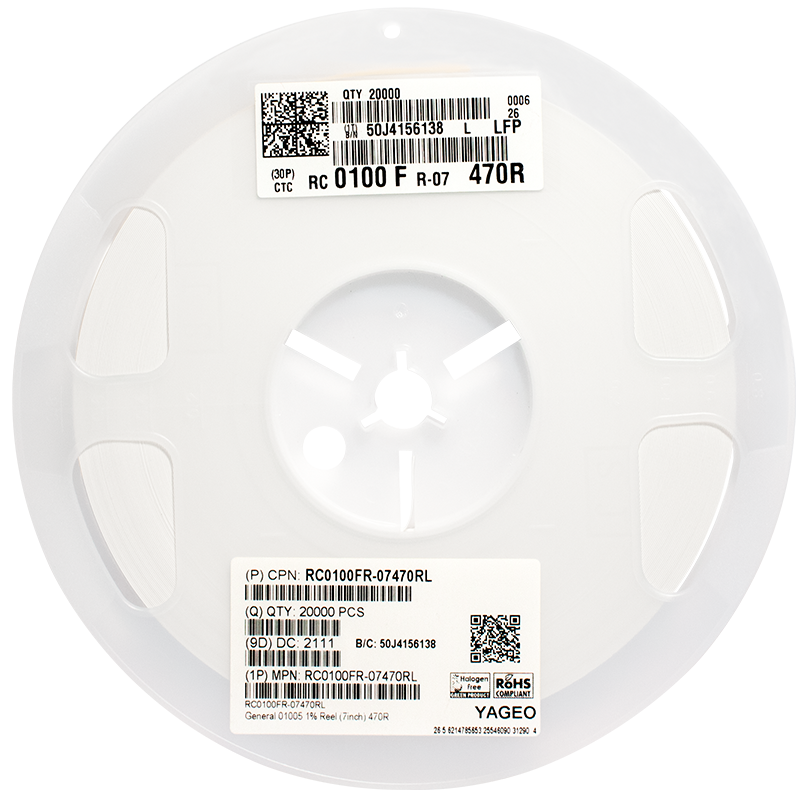 国巨RC0100FR-07470RL