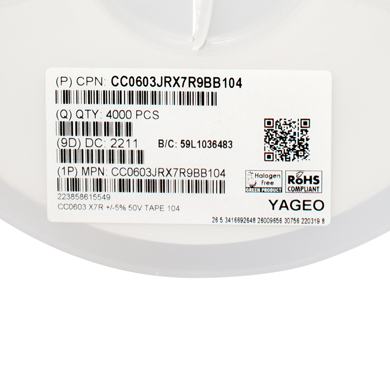 国巨CC0603JRX7R9BB104贴片电容