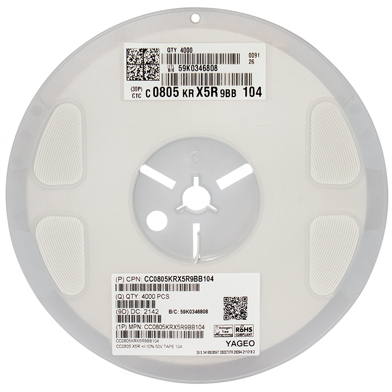 国巨CC0805KRX5R9BB104贴片电容
